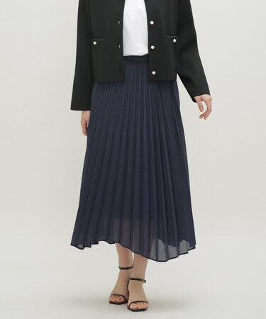 LB.03／ドライシアーイレヘムプリーツスカート
