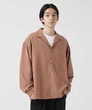 LB.03／微起毛ドレープ開襟シャツ