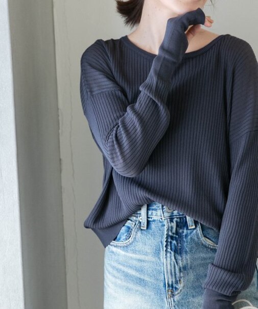 LB.04／フィンガーホールシアーニット