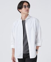 LB.03／｢ICE FLOW LINEN｣カッタウェイシャツ 7分袖