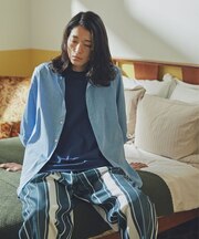 LB.03／｢ICE FLOW LINEN｣カッタウェイシャツ 7分袖