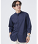 LB.03／｢ICE FLOW LINEN｣バンドカラーシャツ 7分袖