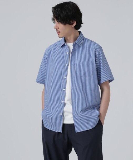 LB.03／「ICE FLOW LINEN」バリエーションシャツ 半袖
