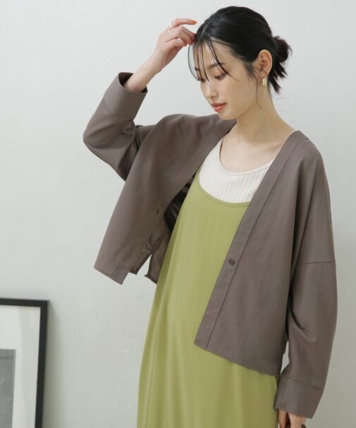 LB.04／シアーカットシャツカーディガン