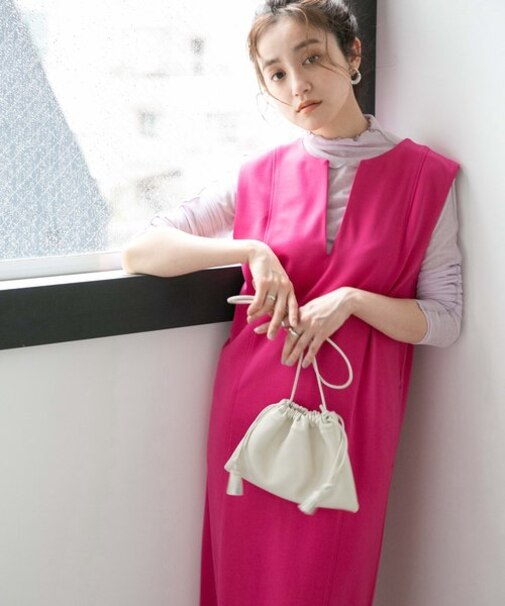 LB.04／WEB限定 スリットネックライトポンチジャンスカ