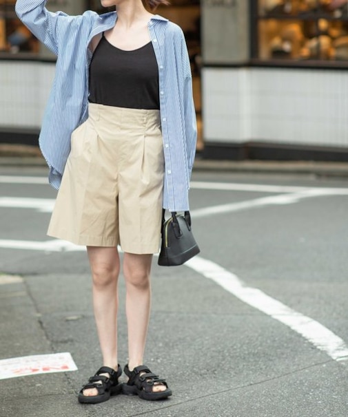 LB.04/ナイロンストレッチポプリンショートパンツ