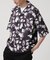 LB.03／ダークボタニカルプリント ハーフスリーブ シャツ