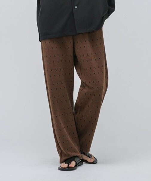 LB.04／WEB限定 総柄ジャージーイージーパンツ（カラー限定）