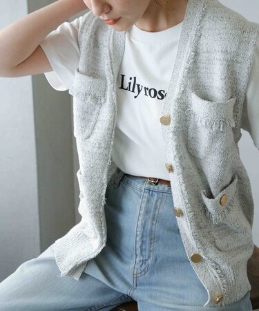 LB.04／サマーミックスツイードニットベスト