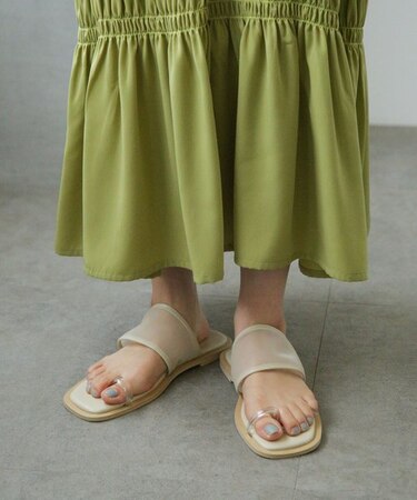 LB.04／メッシュコンビフラットサンダル