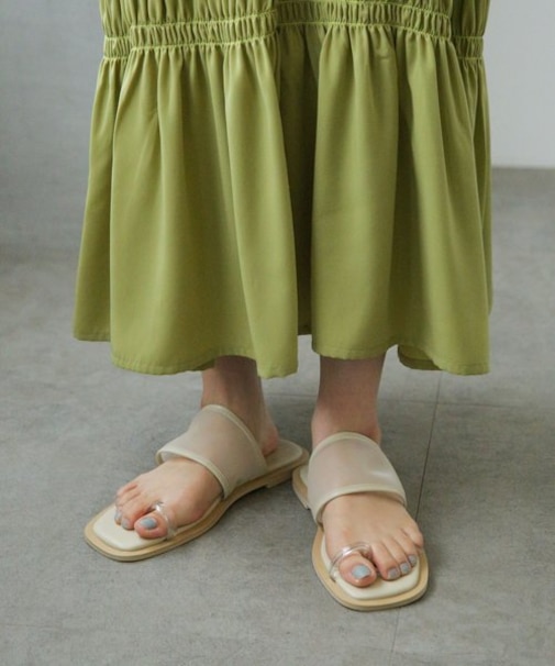 LB.04／メッシュコンビフラットサンダル