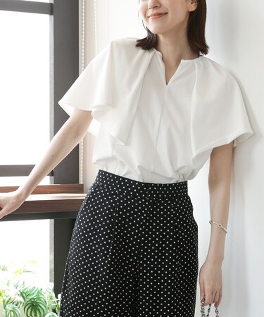 LB.03／Repurフレアスリーブカットトップス