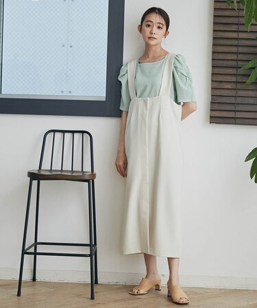 LB.03／前後2wayIラインジャンパースカート