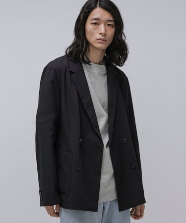 LB.03／「N jacket」クイックドライ シアサッカーWジャケット 