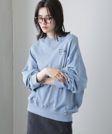 RUSSELL ATHLETIC／別注 SWEAT CREW NECK EMB SHIRT(セットアップ可)