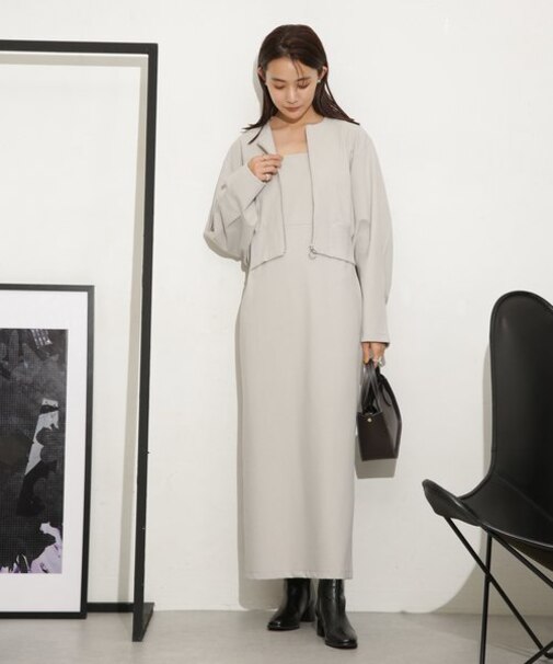 ミラノリブカットセットワンピース