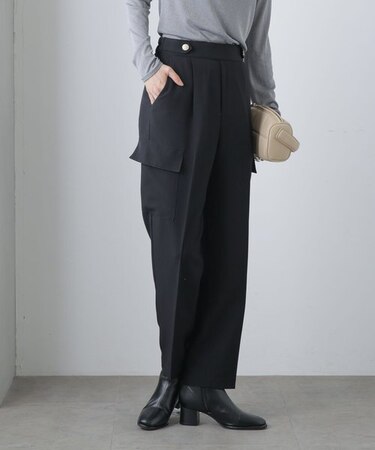 センタープレスカーゴポケットパンツ