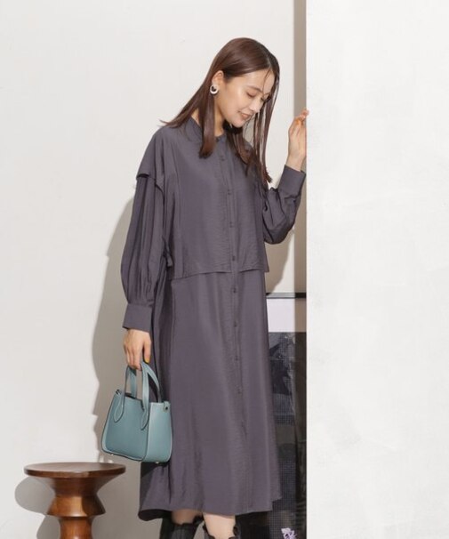 ケープ風ワンピース