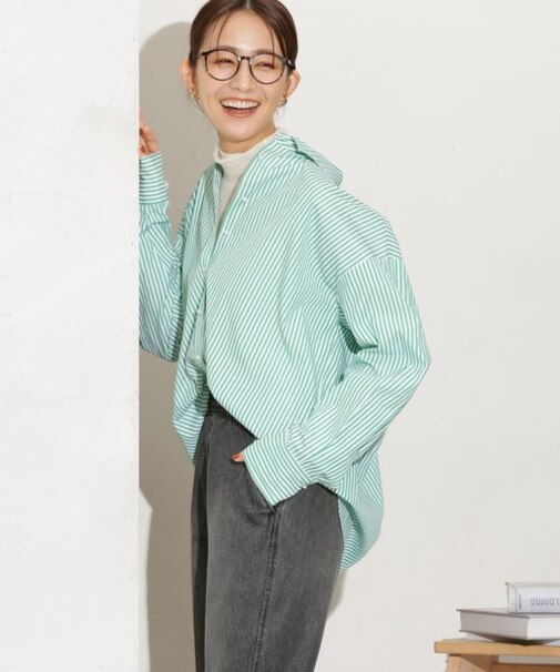 WEB限定／イージーケアパールボタンシャツ