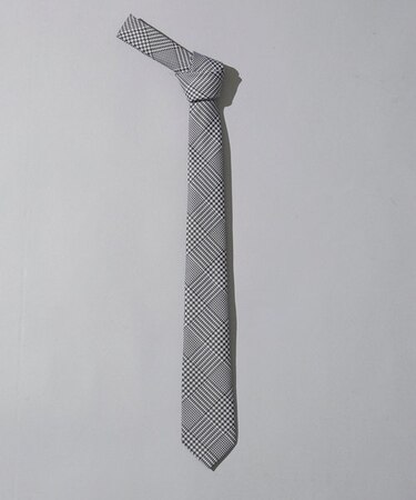 京都ウォッシャブルグレンチェックネクタイ