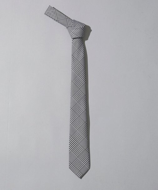 京都ウォッシャブルグレンチェックネクタイ