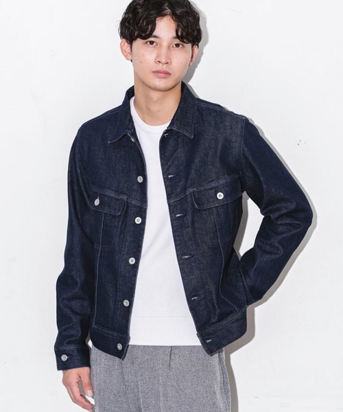 Lee × ナノユニバース Мサイズ インディゴブルー デニムジャケットＧジャン Lee デニムジャケット gジャン LEE/別注 COW BOY JACKET