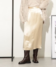 ヘビーサテンIラインスカート
