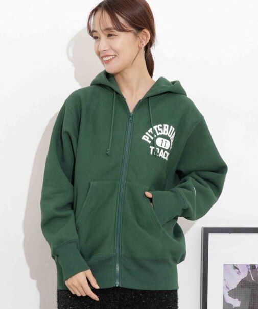 Champion／リバースウィーブ ジップフードスウェット