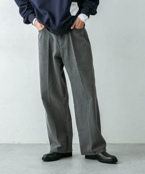 ｢HOTEL PALACE(オテル パラス)｣ブリーチワイドデニムパンツ