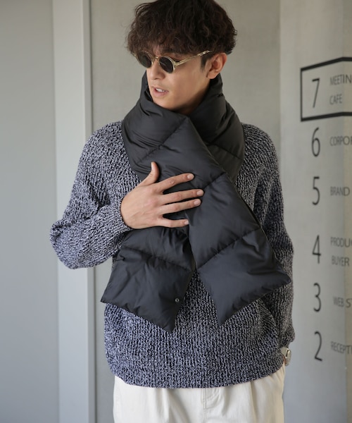 西川ダウン(R)」ロングダウンマフラー｜ナノ・ユニバースの通販｜&mall