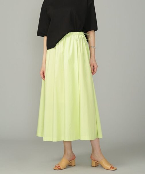 LB.01／コットンポリエステル タックフレアスカート