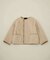 ES:S／NO COLLAR TRIM LINER JACKET
