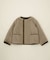 ES:S／NO COLLAR TRIM LINER JACKET
