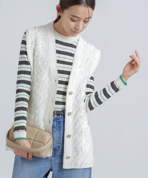 フリンジニットベスト(セットアップ可)