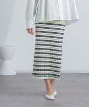 ランダムリブボーダースカート(セットアップ可)