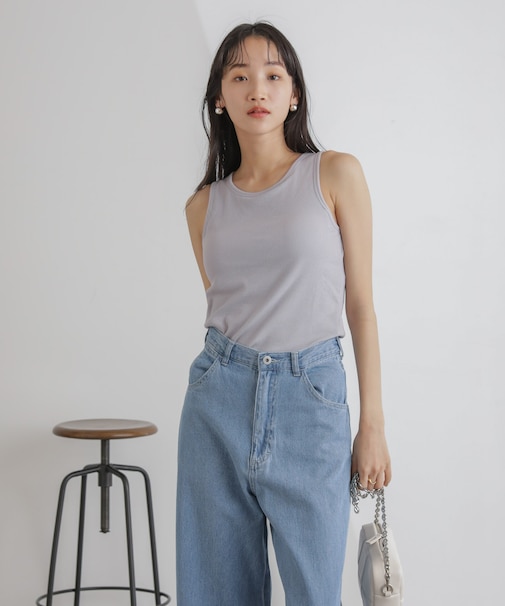 抗菌防臭リブカップ付きアメスリタンク