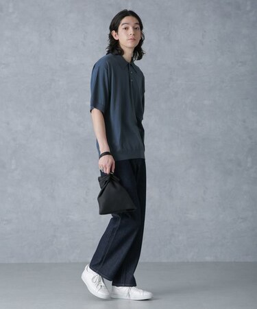 crepuscule／別注 S／S KNIT POLO
