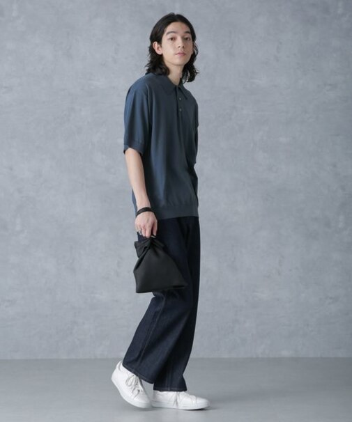 crepuscule／別注 S／S KNIT POLO