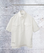 nano universe GOLF／サッカーストライプ半袖シャツ