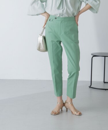 センタープレススリムパンツ