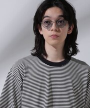 ボストン型メタルサングラス