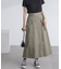 フラップポケットフレアスカート