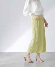 フクレシャーリングタイトスカート（セットアップ可）