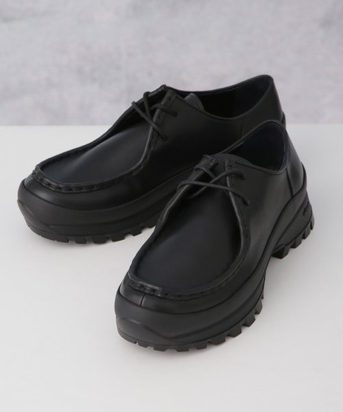 ARCOLLETTA PADRONE／別注 外羽根レザーダンスシューズ プレーントゥ