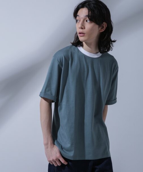 Anti Soaked 汗染み防止 リンガーネックTシャツ