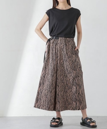 THOUSAND MILE／ウェーブアジャストスカート ゼブラ