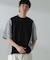 切り替えパターンTシャツ 半袖(セットアップ可）