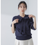 前後2wayボータイ半袖サマーニット