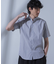 「N SHIRTS」AntiSoaked(R)汗染み防止ホリゾンタルカラーシャツ半袖