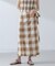 RITA ROW／Checkered pareo skirt